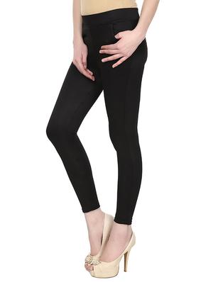 black cotton jeggings - 12958511 - Standard Image - 2