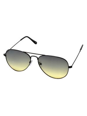 black uv protected full rim aviator glasses - 12959990 - Standard Image - 2