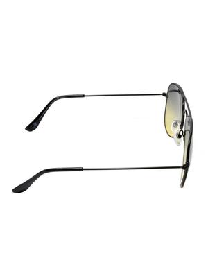 black uv protected full rim aviator glasses - 12959990 - Standard Image - 3