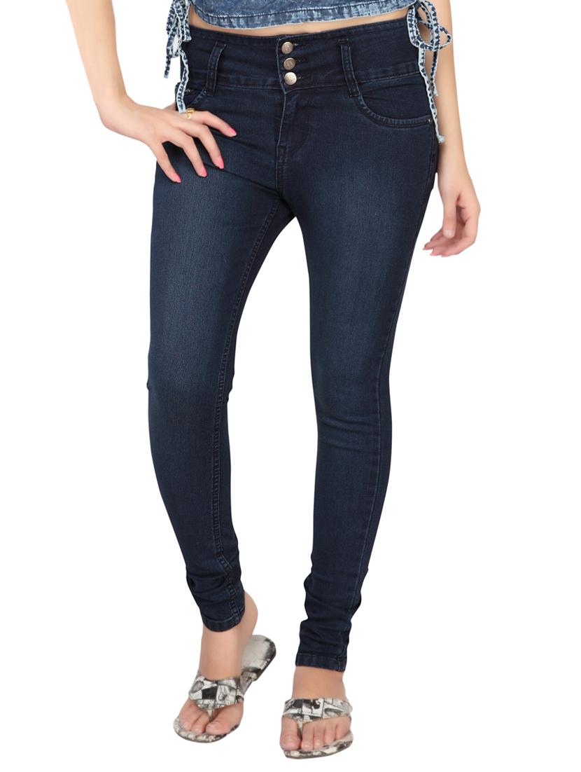 navy blue denim jeans - 12960405 - Zoom Image - 1