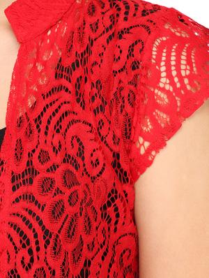 cap sleeves laced shrug - 12960646 - Standard Image - 4