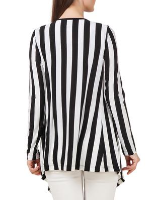 white striped jersey waterfall shrug - 12964746 - Standard Image - 3