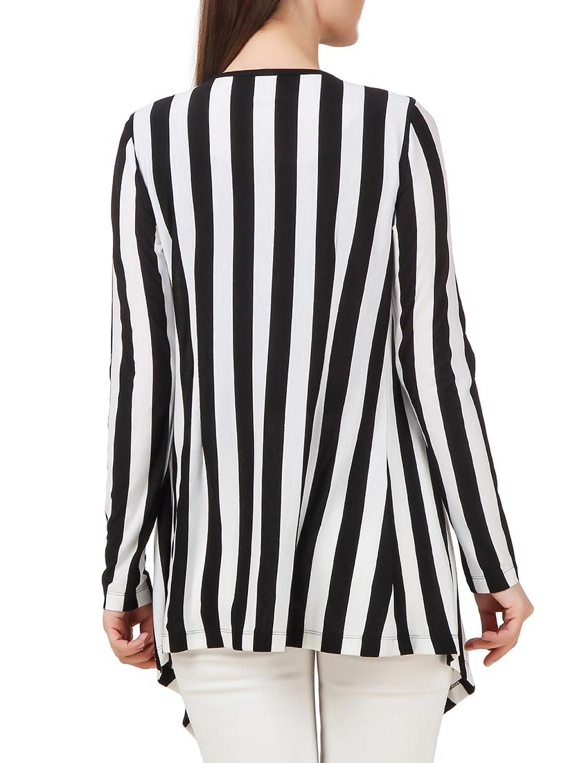 white striped jersey waterfall shrug - 12964746 - Zoom Image - 3