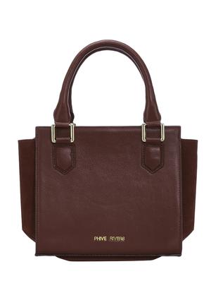 maroon leather handbag - 12966740 - Standard Image - 2