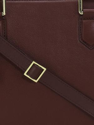 maroon leather handbag - 12966740 - Standard Image - 4