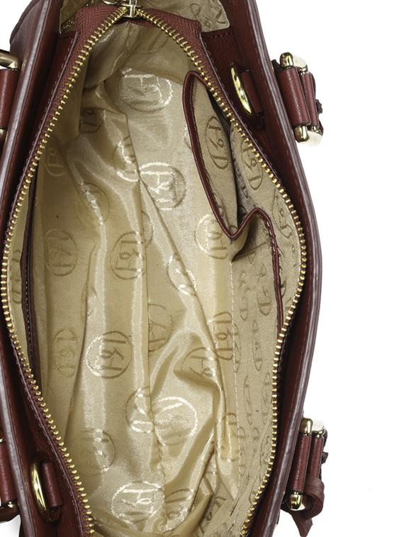maroon leather handbag - 12966740 - Zoom Image - 3