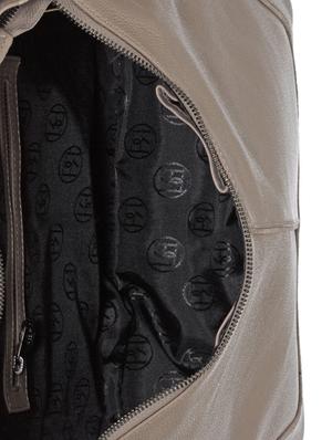 grey leather handbag - 12966744 - Standard Image - 3