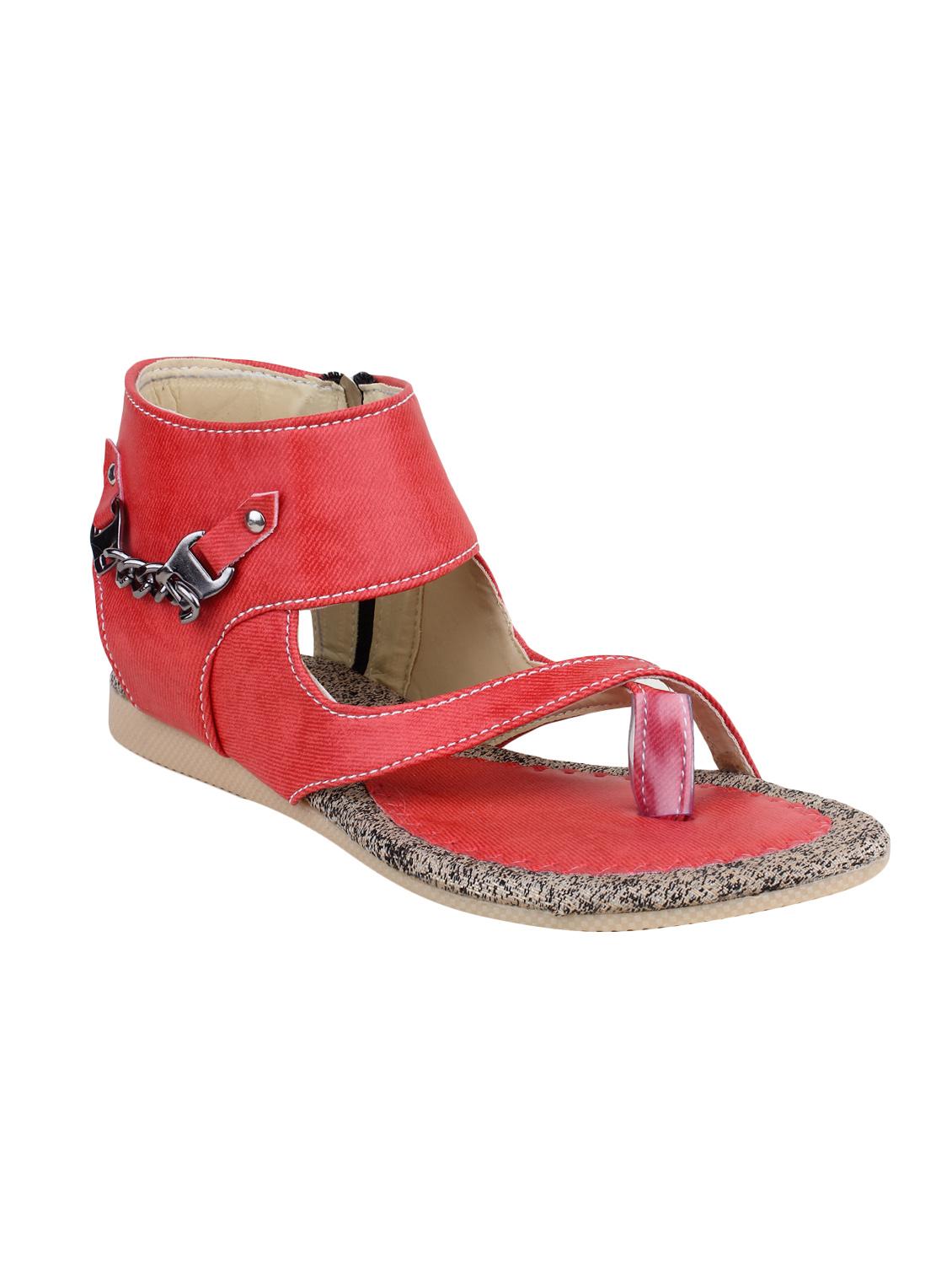 red closed back thong sandal - 12970970 - Zoom Image - 1