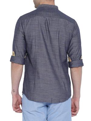 dark grey cotton kurta - 12973360 - Standard Image - 3