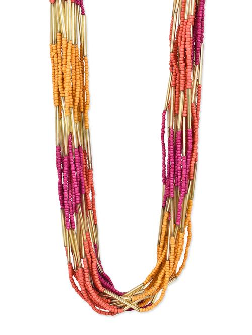 multi colored crystal long necklace - 12980244 - Very Small Image - 1