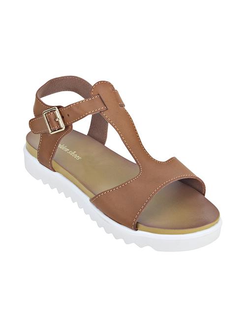 brown ankle strap sandal - 12982725 - Standard Image - 1