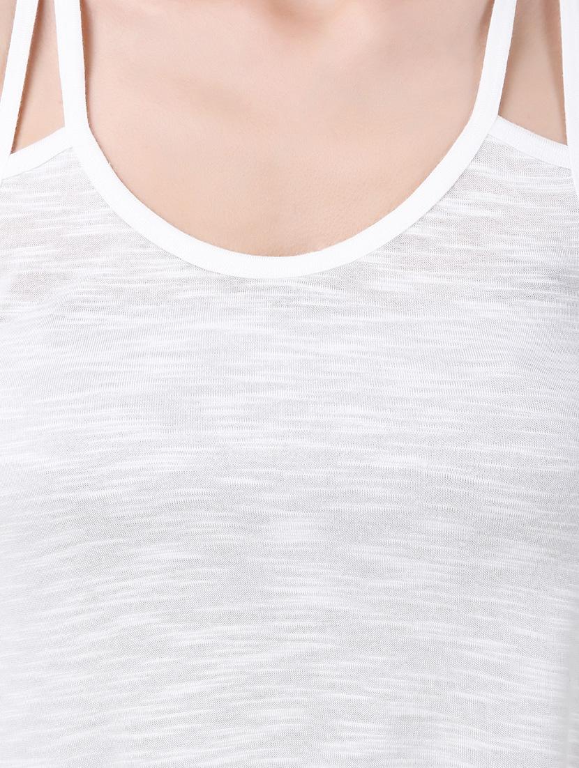 cami neck melange top - 12983119 - Zoom Image - 4