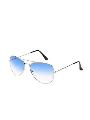 shaded blue full rim aviator sunglasses - 12984640 - Standard Image - 2