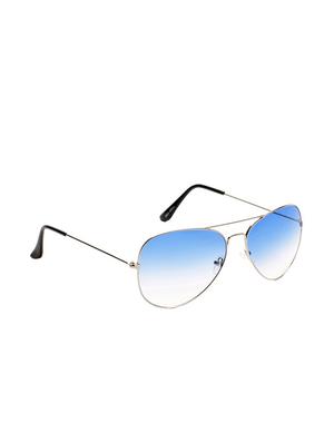 shaded blue full rim aviator sunglasses - 12984640 - Standard Image - 3
