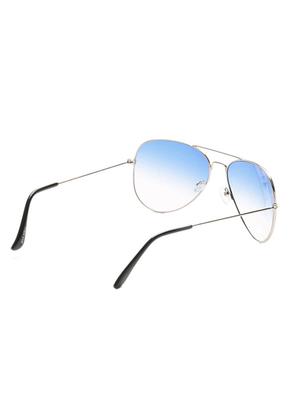 shaded blue full rim aviator sunglasses - 12984640 - Standard Image - 4