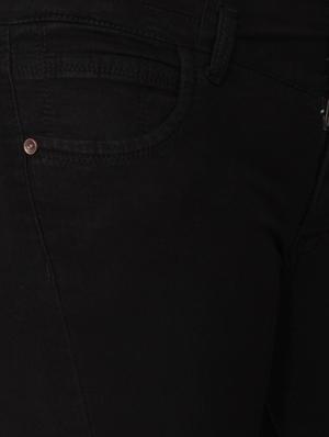 black solid denim jeans - 12989199 - Standard Image - 4