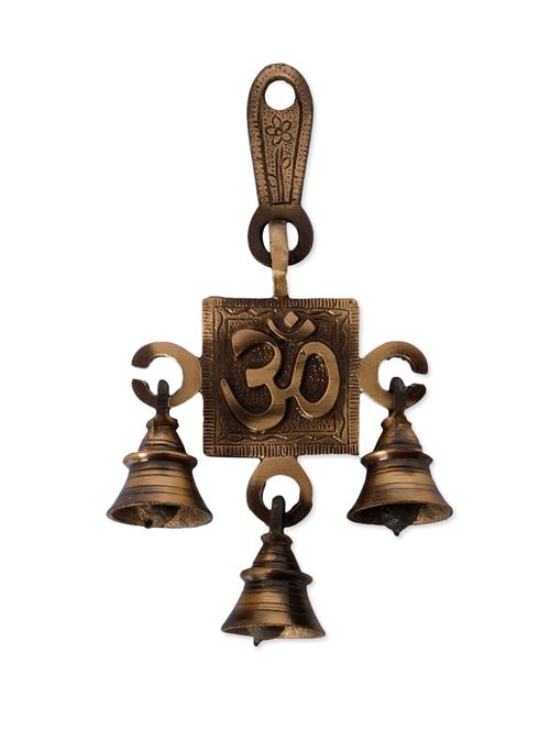 Brown Brass Om hanging Bells - 1298926 - Standard Image - 1