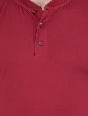 maroon cotton tshirt - 12989287 - Standard Image - 4