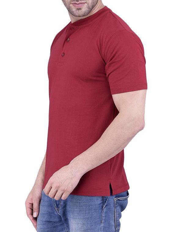maroon cotton tshirt - 12989287 - Zoom Image - 2