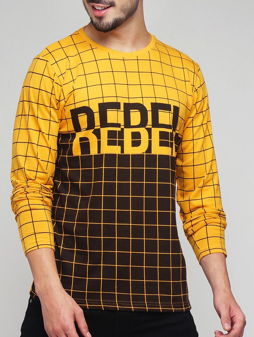yellow cotton t-shirt - 12989670 - Zoom Image - 1