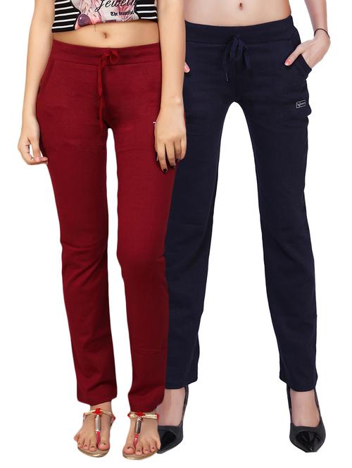 multi colored cotton track pants - 12990047 - Standard Image - 1