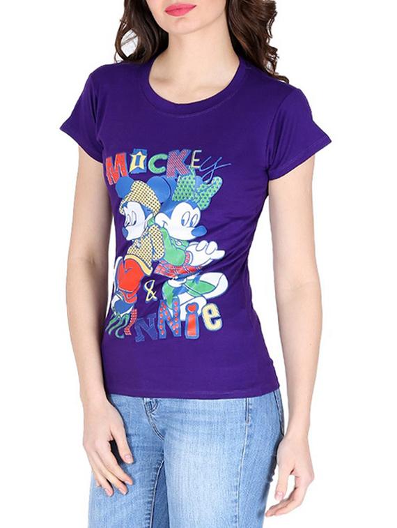 dark blue cotton regular tee - 12992160 - Zoom Image - 2
