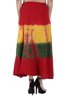 multi colored cotton wrap skirts - 12994516 - Standard Image - 3
