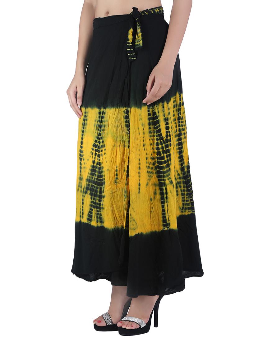 multi colored cotton wrap skirts - 12994519 - Zoom Image - 2