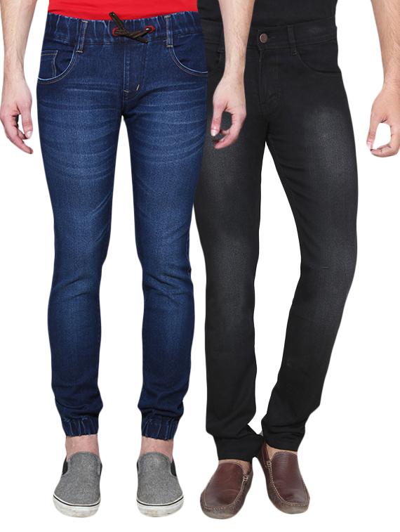 blue denim joggers and regular jean - 12995939 - Zoom Image - 1
