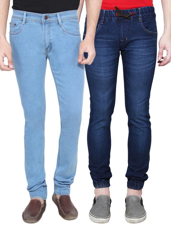 blue denim joggers and regular jean - 12995944 - Zoom Image - 1
