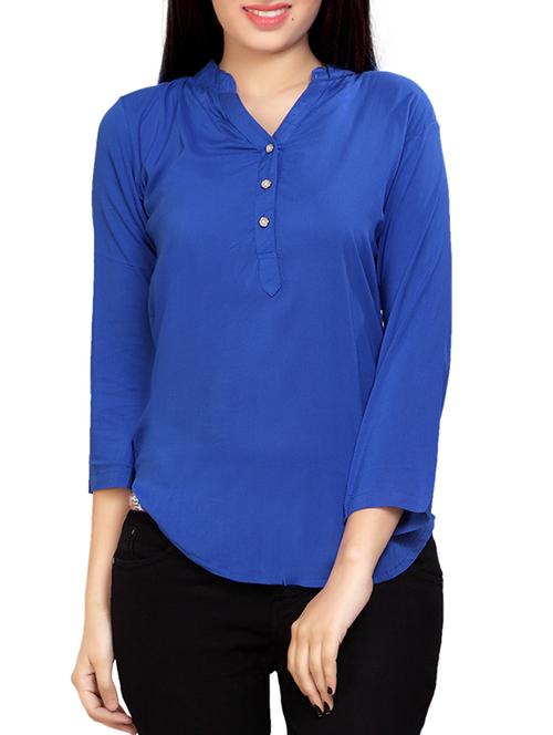 blue cotton top - 12997642 - Standard Image - 1
