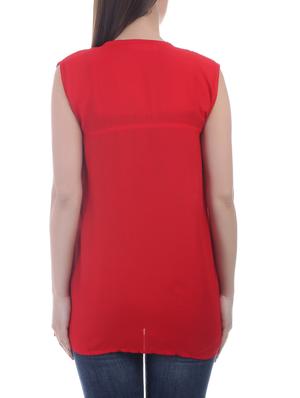 red viscose regular top - 12999617 - Standard Image - 3