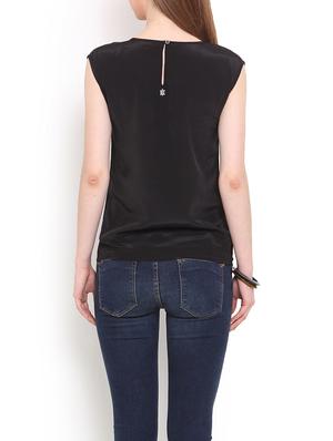 black polyester regular top - 13003913 - Standard Image - 3