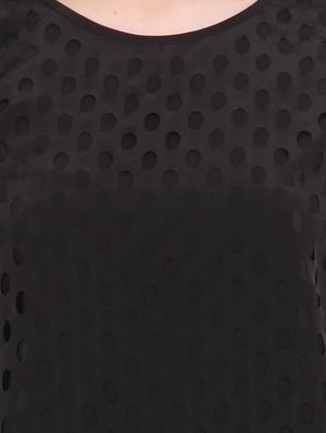 black polyester regular top - 13003913 - Standard Image - 4