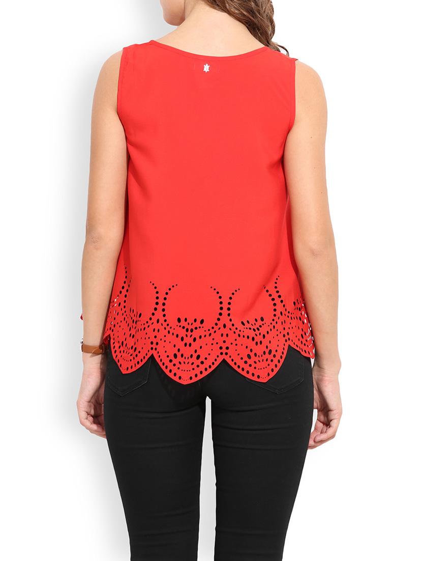 red cutwork regular top - 13003935 - Zoom Image - 3
