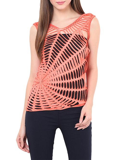 women's straight v neck top - 13003962 -  Standard Image - 0