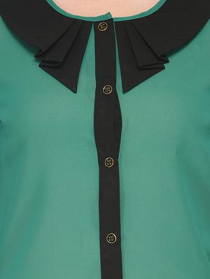 green polyester regular shirt - 13004003 - Standard Image - 4