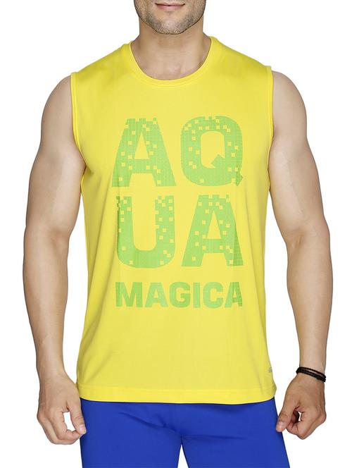 yellow cotton printed t-shirt - 13004126 - Standard Image - 1