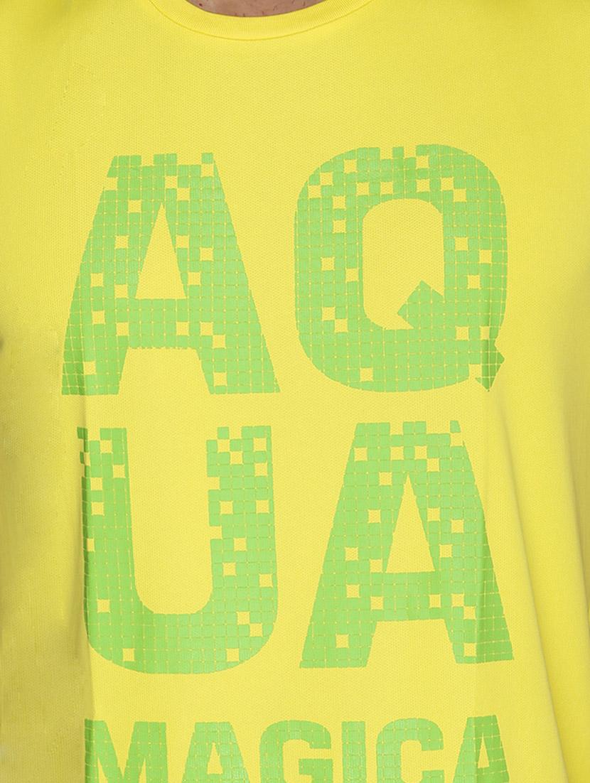 yellow cotton printed t-shirt - 13004126 - Zoom Image - 4
