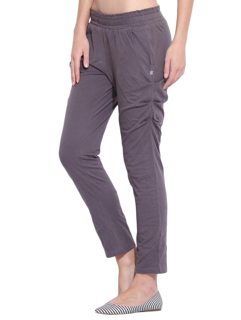 grey cotton cigarette pants - 13005742 - Zoom Image - 2