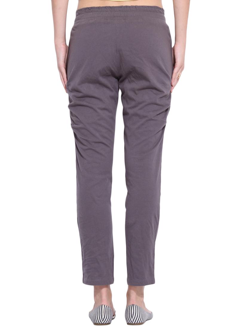 grey cotton cigarette pants - 13005742 - Zoom Image - 3