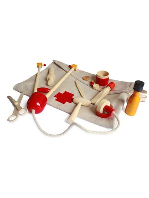 beige wooden doctor set - 1300713 - Standard Image - 4