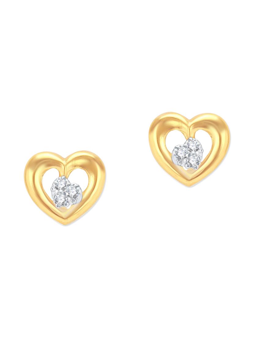 gold metal studs earrings - 13009500 - Zoom Image - 1