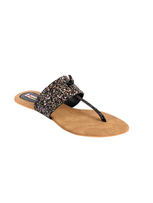 multi colored t-strap sandal - 13009679 - Standard Image - 1