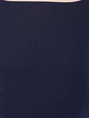navy blue printed dress - 13009773 - Standard Image - 4