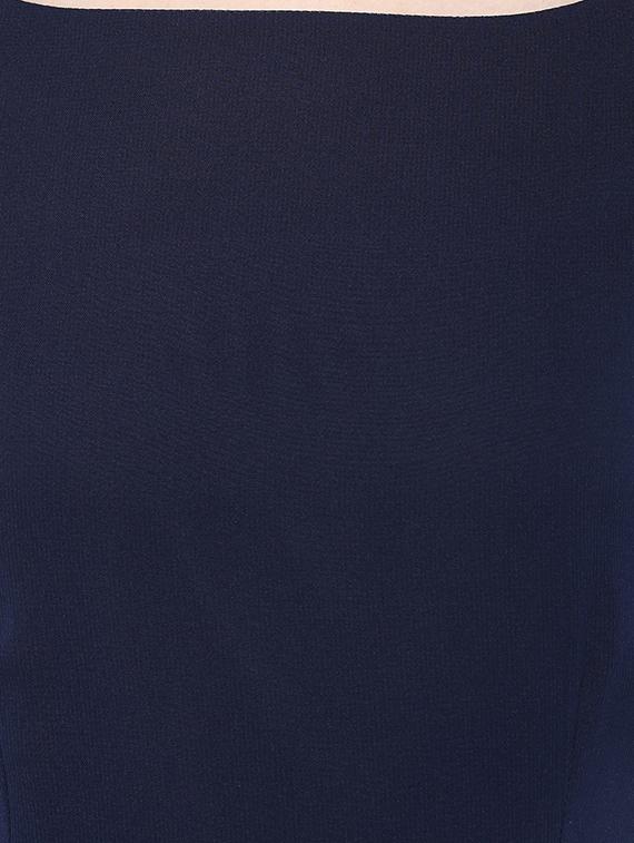navy blue printed dress - 13009773 - Zoom Image - 4