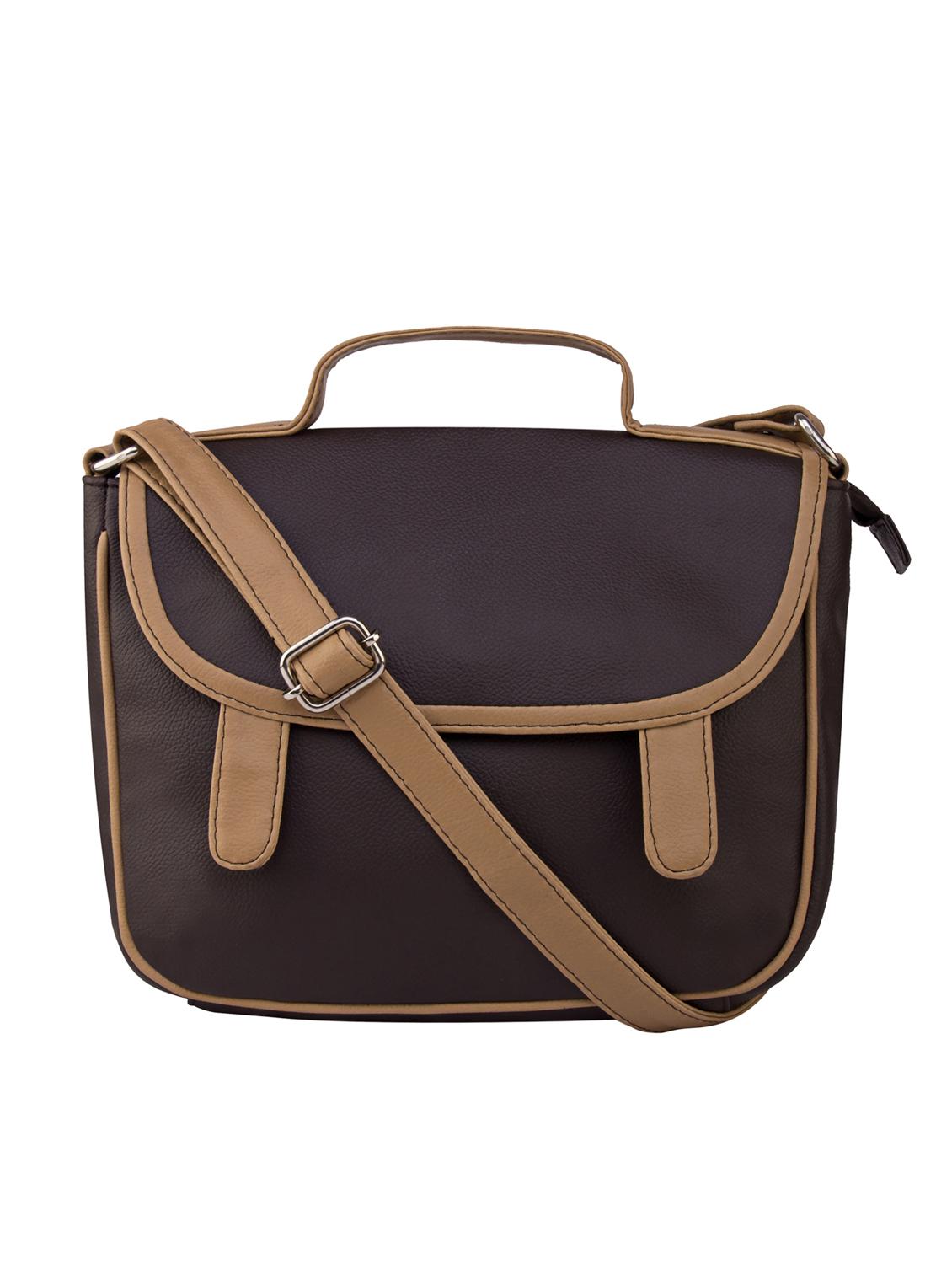 brown leatherette sling bag - 13011855 - Zoom Image - 1