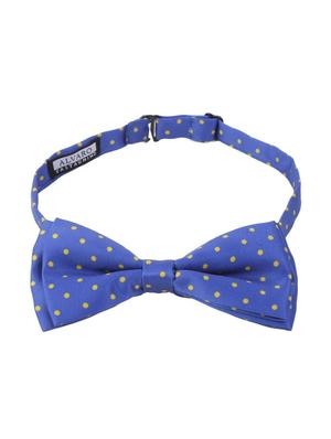royal & yellow micro fiber bow tie - 13019473 - Standard Image - 2