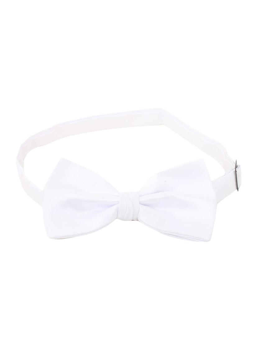white micro fiber bow tie - 13019486 - Zoom Image - 2