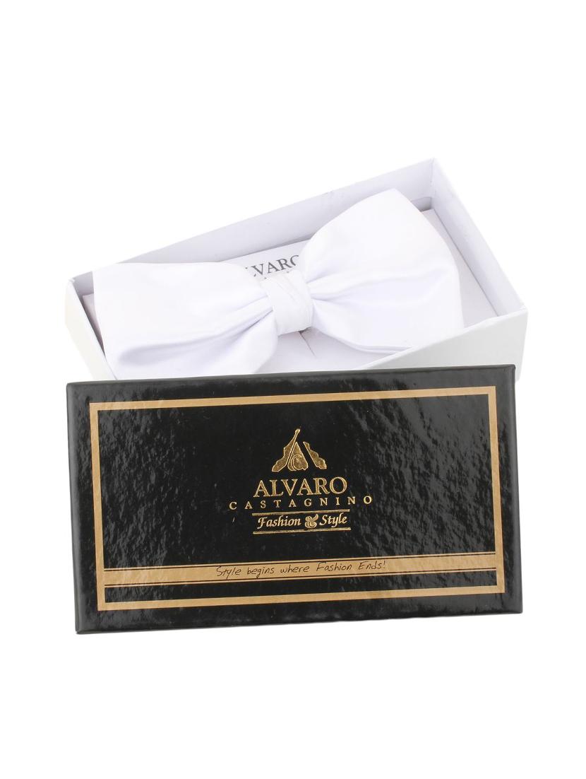 white micro fiber bow tie - 13019486 - Zoom Image - 4